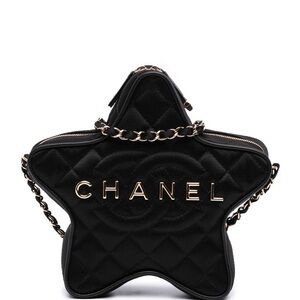 Chanel Black Star Quilted Crossbody Bag